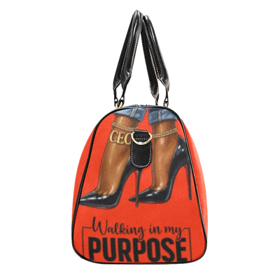 Walking in My Purpose Waterproof Travel Bag