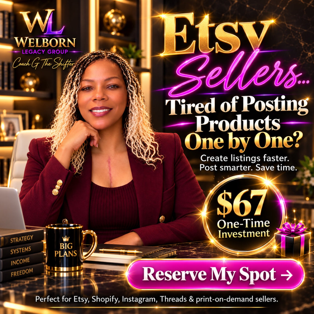 Next Level Etsy Training promo