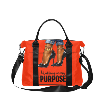 Walking in My Purpose Large Duffle Bag