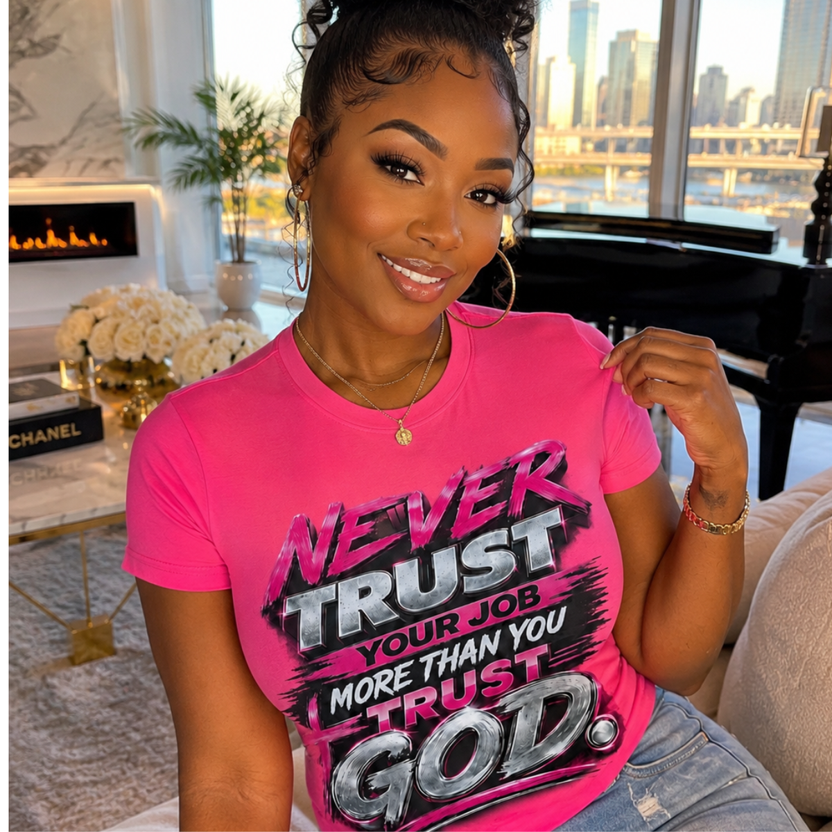 Never Trust Your Job More Than You Trust God T-Shirt