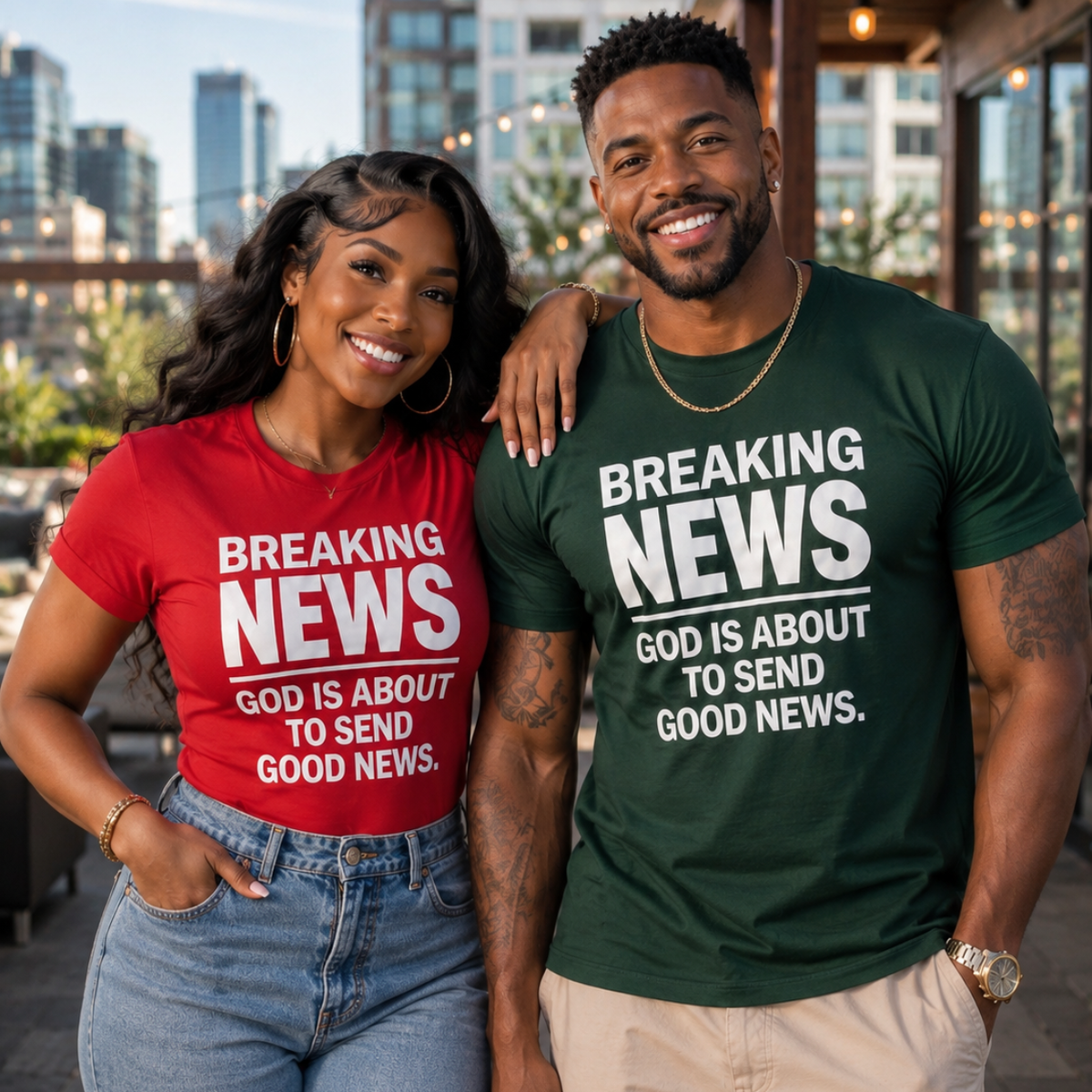 Breaking News God Is About To Send Good News T-Shirt