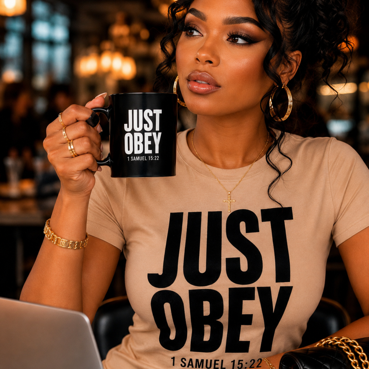 Just Obey T-Shirt – 1 Samuel 15:22