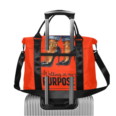Walking in My Purpose Large Duffle Bag